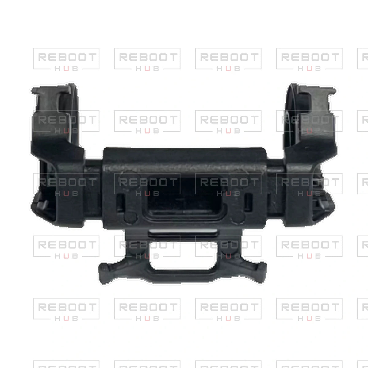 OEM-pulled DJI Avata 2 Gimbal Bracket on white with Reboot Hub watermark overlay — view 3