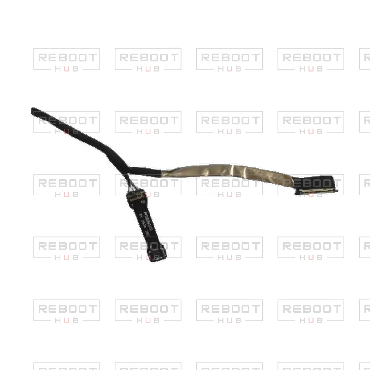OEM-pulled DJI Avata 2 Gimbal Signal Cable on white with Reboot Hub watermark overlay — view 3