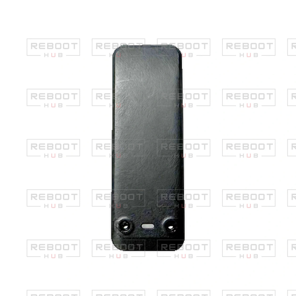 OEM-pulled DJI Avata 2 GPS Cover on white with Reboot Hub watermark overlay — view 1