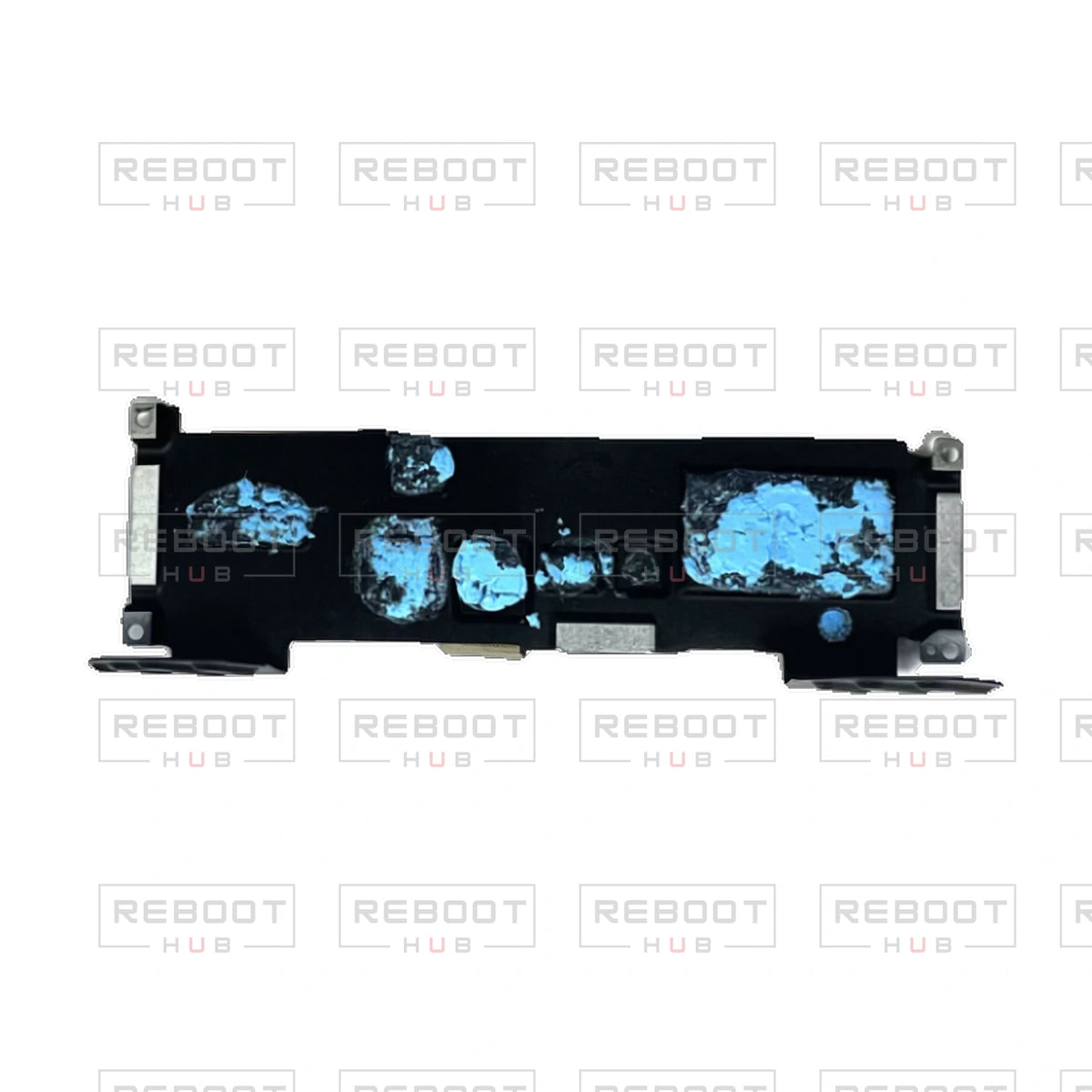 OEM-pulled DJI Avata 2 Heat Sink on white with Reboot Hub watermark overlay — view 1