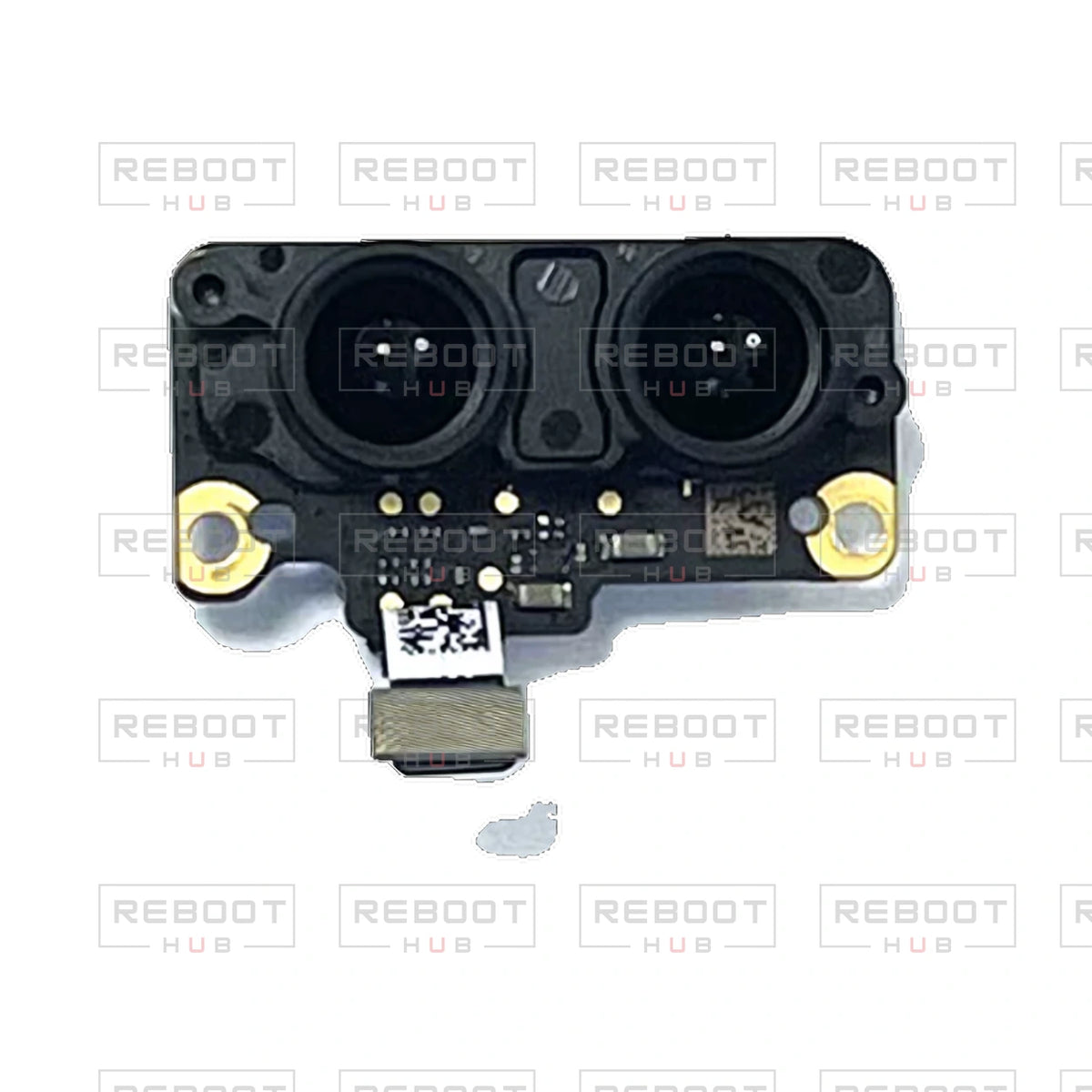 OEM-pulled DJI Avata 2 Infrared Vision Module on white with Reboot Hub watermark overlay — view 1