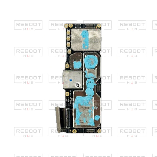 OEM-pulled DJI Avata 2 Motherboard on white with Reboot Hub watermark overlay — view 1