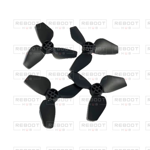 OEM-pulled DJI Avata 2 Propeller Set on white with Reboot Hub watermark overlay — view 1