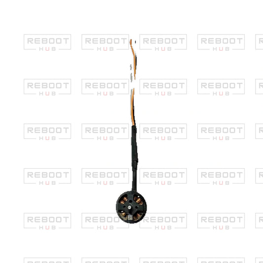 OEM-pulled DJI Avata 2 Rear Motor Left on white with Reboot Hub watermark overlay — view 1