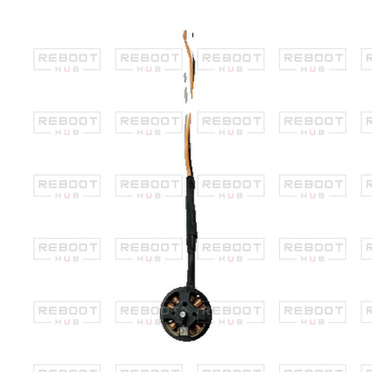 Avata 2 Rear Motor Left OEM-pulled part detail view on white with Reboot Hub watermark overlay