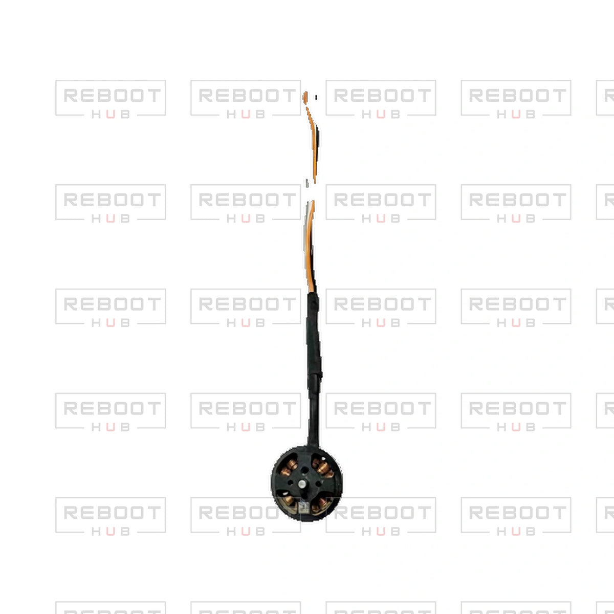 OEM-pulled DJI Avata 2 Rear Motor Right on white with Reboot Hub watermark overlay — view 1