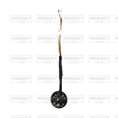Avata 2 Rear Motor Right OEM-pulled part detail view on white with Reboot Hub watermark overlay