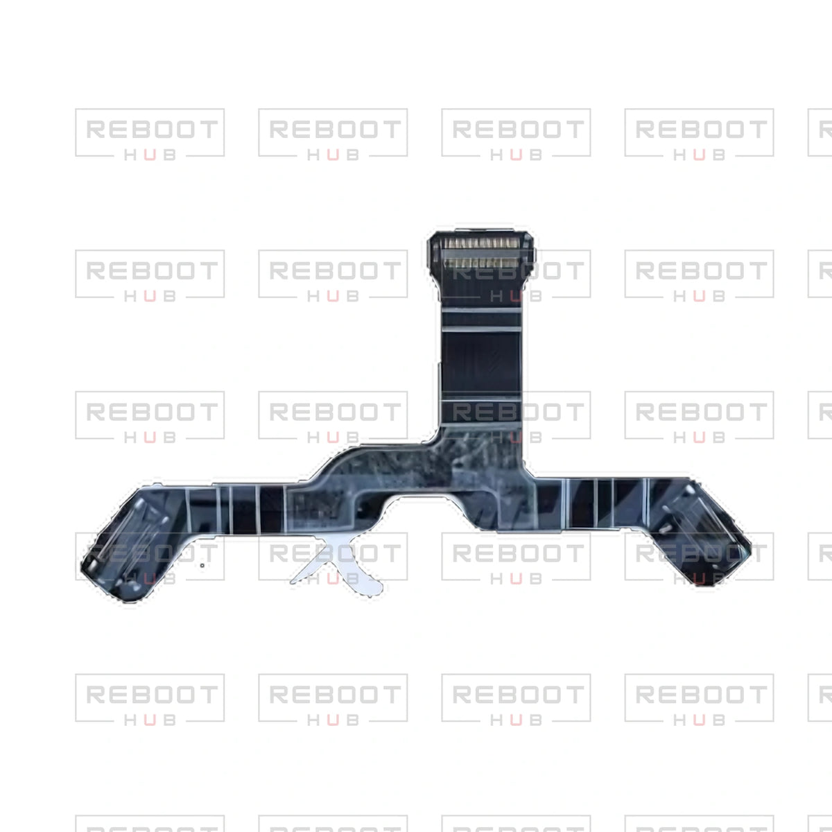 OEM-pulled DJI Avata 2 Rear Vision Flexible Flat Cable on white with Reboot Hub watermark overlay — view 1