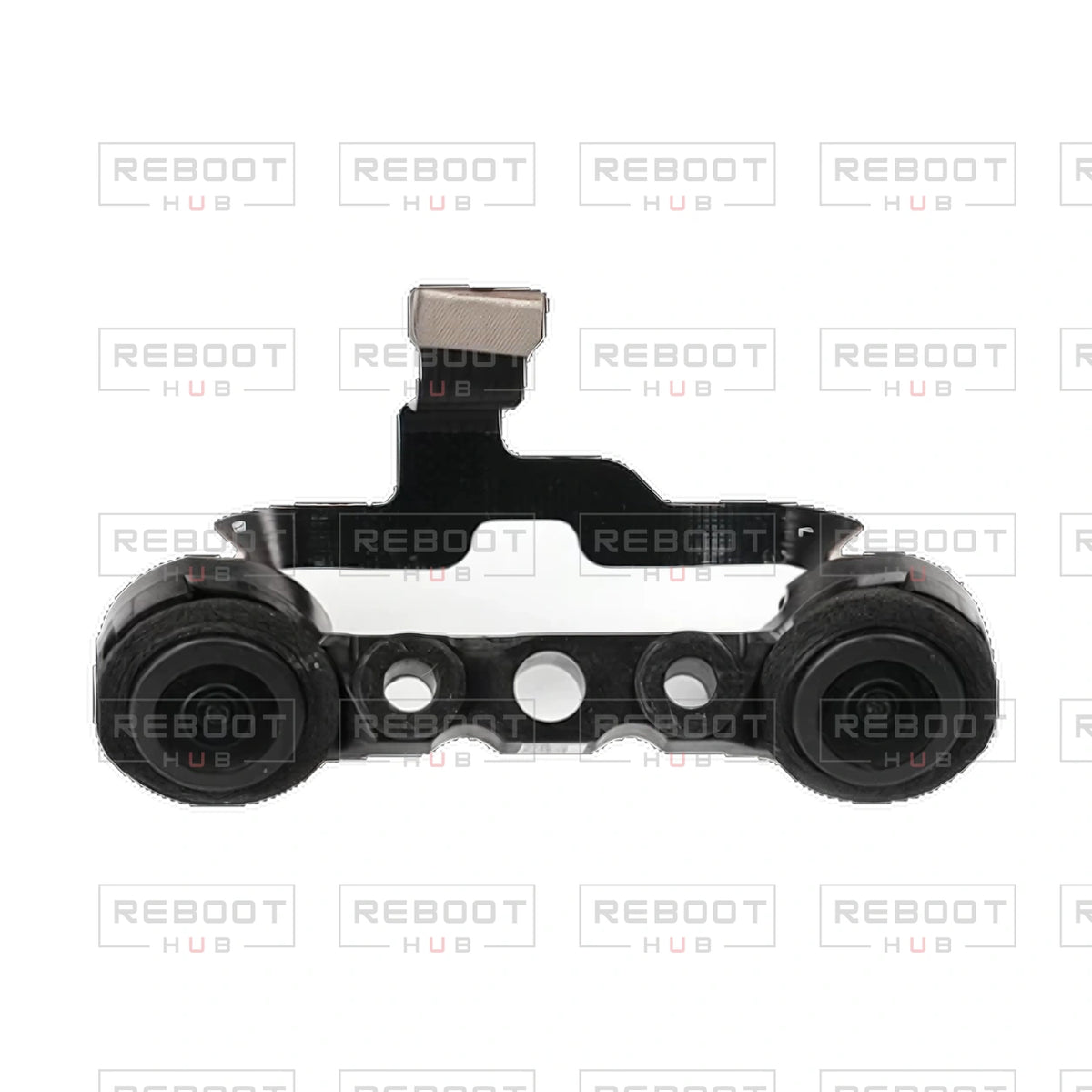 OEM-pulled DJI Avata 2 Rear Vision Module on white with Reboot Hub watermark overlay — view 3