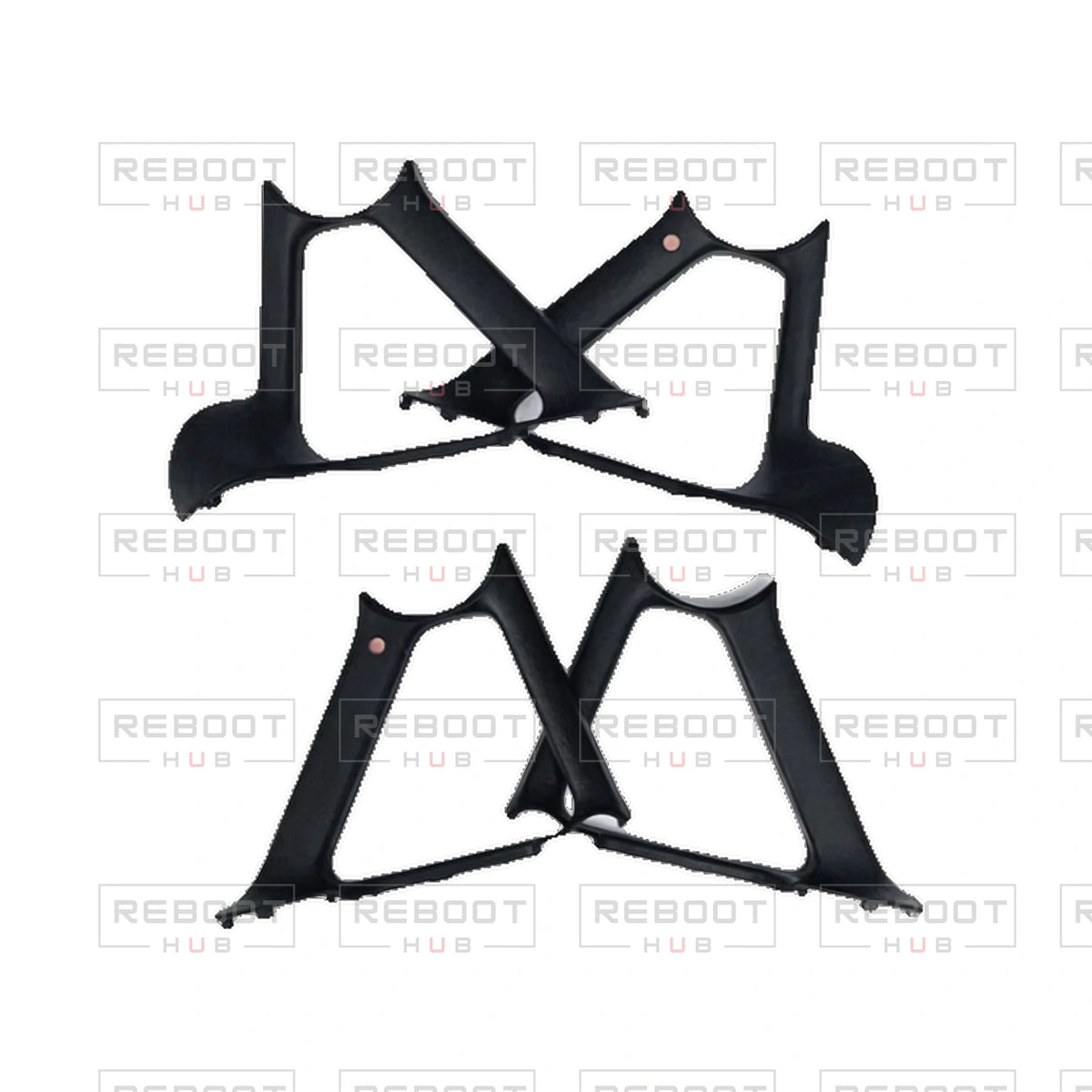 OEM-pulled DJI Avata 2 Side Cover on white with Reboot Hub watermark overlay — view 1