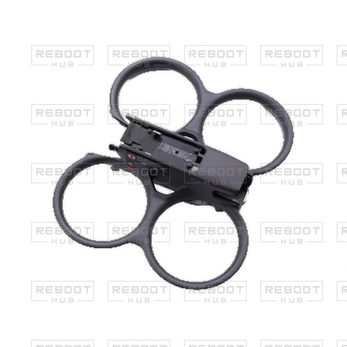 OEM-pulled DJI Avata 2 Upper Shell with Complete Antenna Set on white with Reboot Hub watermark overlay — view 1