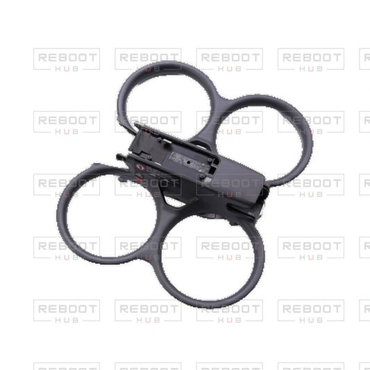 OEM-pulled DJI Avata 2 Upper Shell with Complete Antenna Set on white with Reboot Hub watermark overlay — view 1