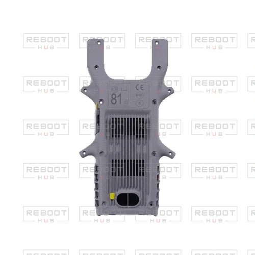 OEM-pulled DJI Avata 360 Bottom Shell with Accessories on white with Reboot Hub watermark overlay — view 1