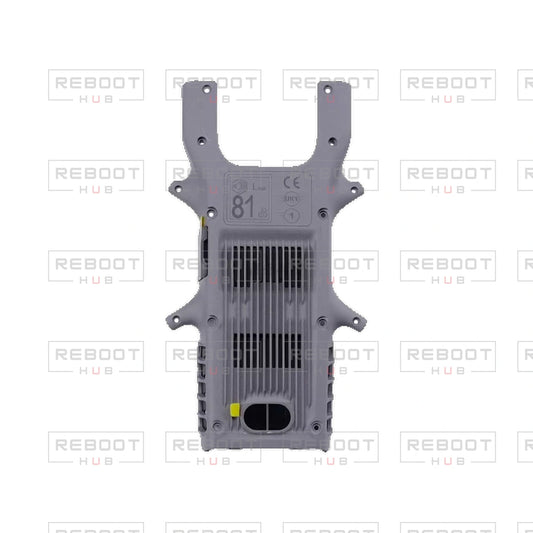 OEM-pulled DJI Avata 360 Bottom Shell with Accessories on white with Reboot Hub watermark overlay — view 1