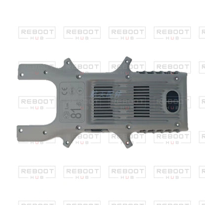 OEM-pulled DJI Avata 360 Bottom Shell with Accessories on white with Reboot Hub watermark overlay — view 4