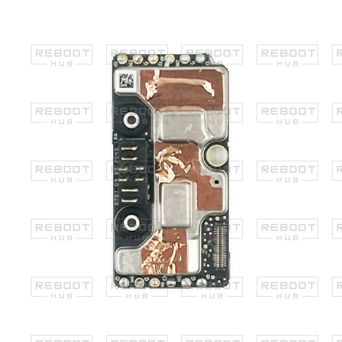 OEM-pulled DJI Avata 360 ESC Board on white with Reboot Hub watermark overlay — view 2