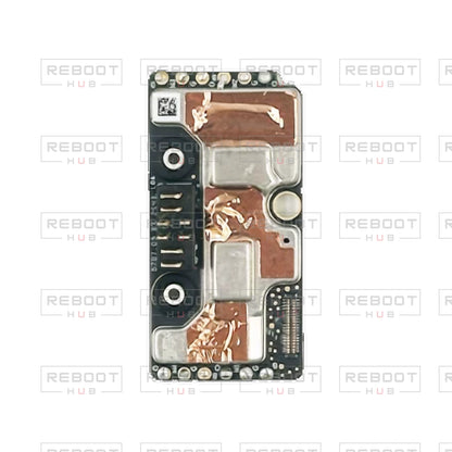 OEM-pulled DJI Avata 360 ESC Board on white with Reboot Hub watermark overlay — view 2
