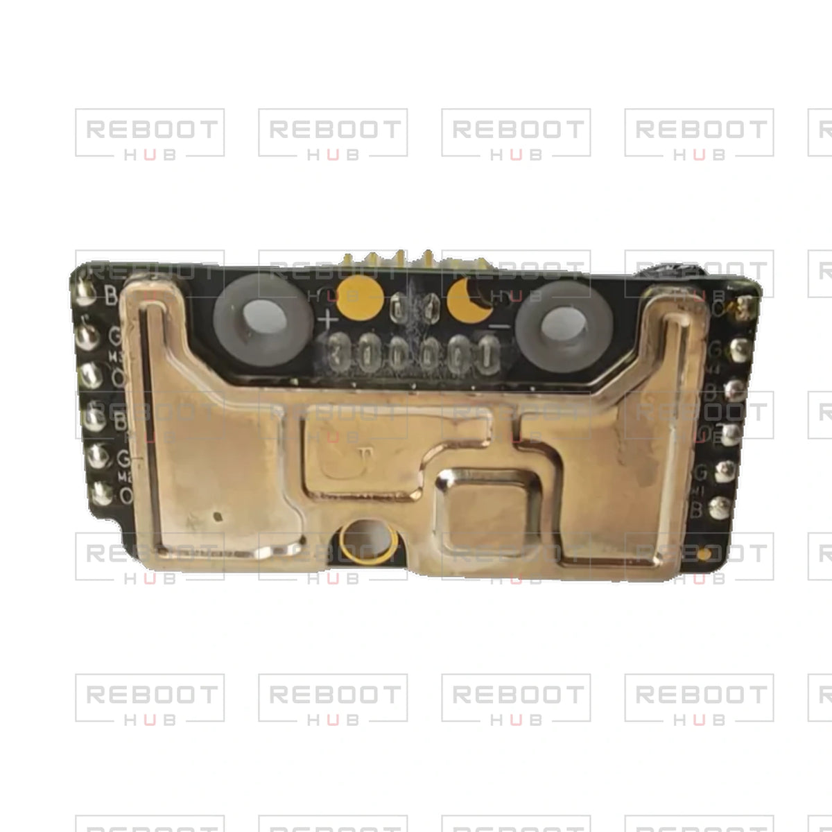 OEM-pulled DJI Avata 360 ESC Board on white with Reboot Hub watermark overlay — view 4
