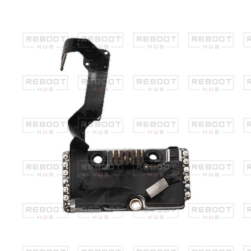 OEM-pulled DJI Avata 360 ESC Board with Flexible Flat Cable on white with Reboot Hub watermark overlay — view 1