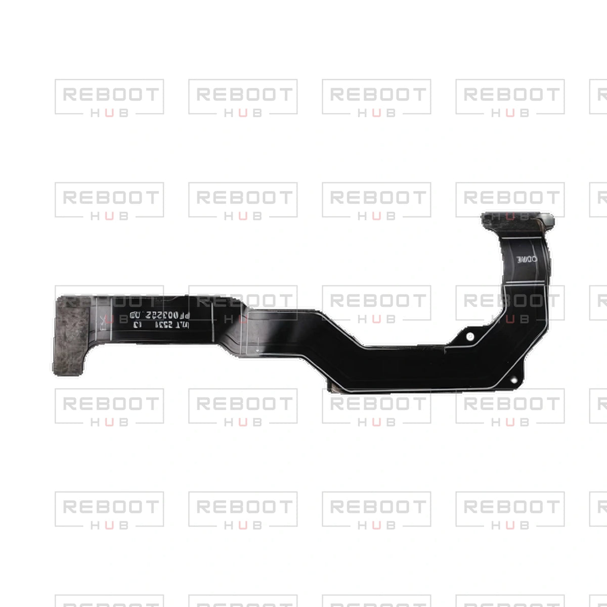 OEM-pulled DJI Avata 360 ESC Flexible Flat Cable on white with Reboot Hub watermark overlay — view 1