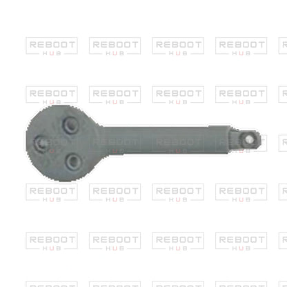 OEM-pulled DJI Avata 360 Front Arm Cover Left on white with Reboot Hub watermark overlay — view 1