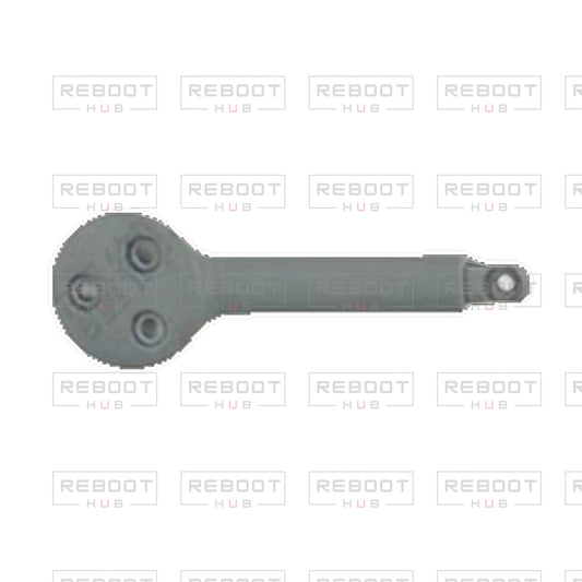 OEM-pulled DJI Avata 360 Front Arm Cover Left on white with Reboot Hub watermark overlay — view 1