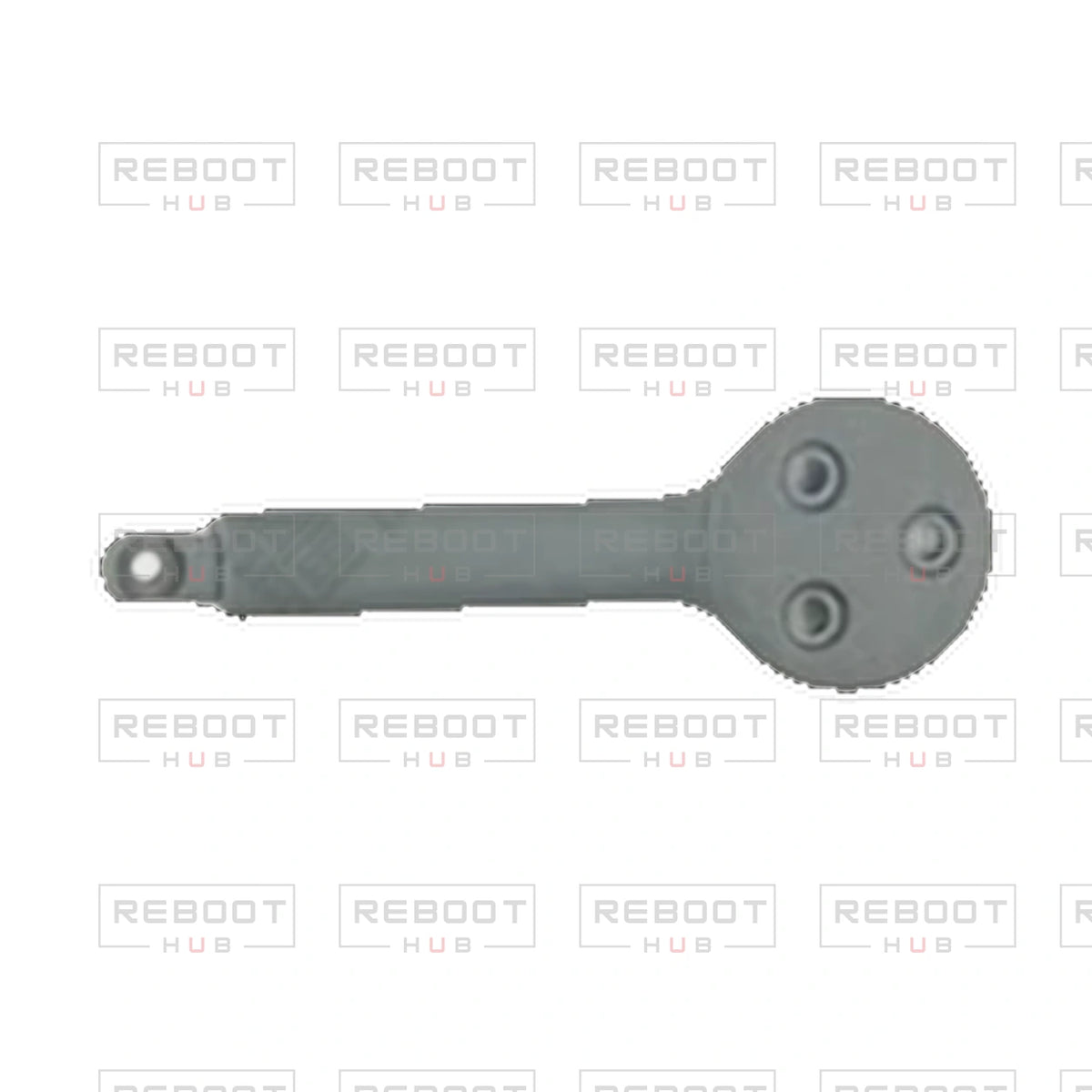 OEM-pulled DJI Avata 360 Front Arm Cover Right on white with Reboot Hub watermark overlay — view 1