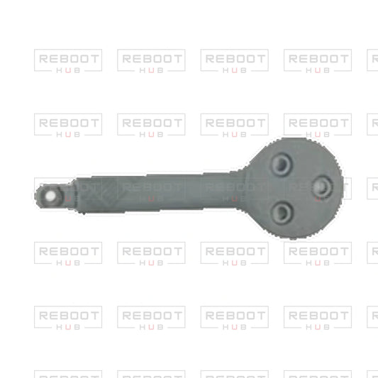 OEM-pulled DJI Avata 360 Front Arm Cover Right on white with Reboot Hub watermark overlay — view 1