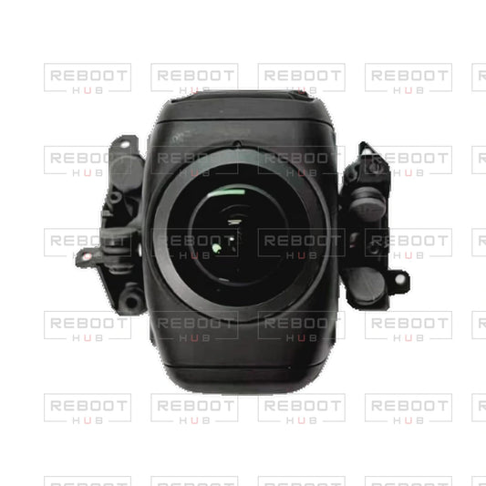 OEM-pulled DJI Avata 360 Gimbal Assembly on white with Reboot Hub watermark overlay — view 1