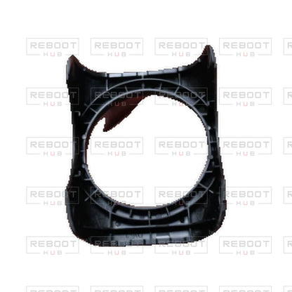OEM-pulled DJI Avata 360 Gimbal Cover Plate on white with Reboot Hub watermark overlay — view 3