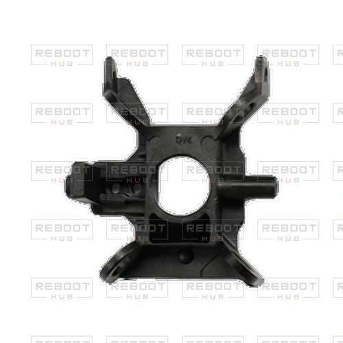 OEM-pulled DJI Avata 360 Gimbal Vibration Absorbing Bracket Left on white with Reboot Hub watermark overlay — view 1