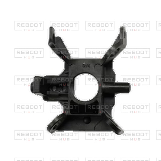 OEM-pulled DJI Avata 360 Gimbal Vibration Absorbing Bracket Left on white with Reboot Hub watermark overlay — view 1