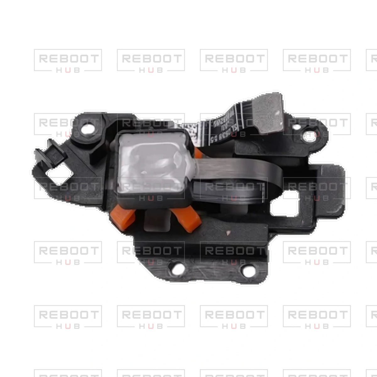 OEM-pulled DJI Avata 360 IMU Module on white with Reboot Hub watermark overlay — view 2