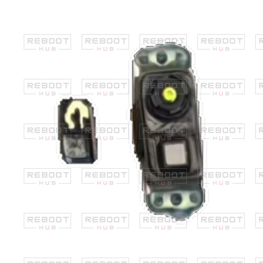 OEM-pulled DJI Avata 360 Infrared Vision Module on white with Reboot Hub watermark overlay — view 1