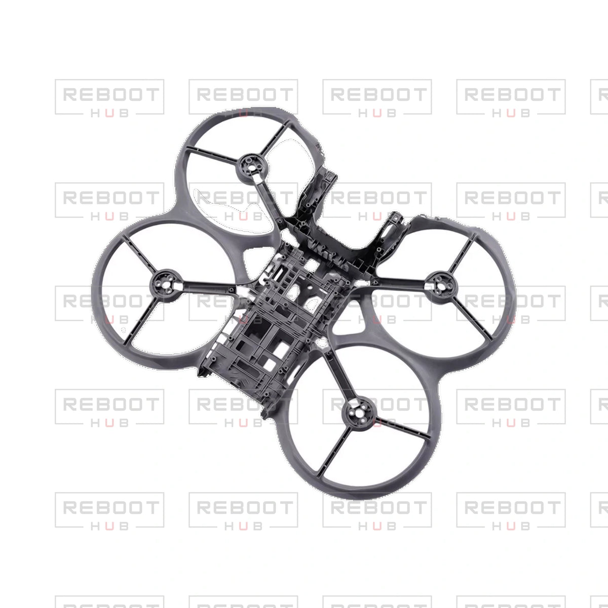 OEM-pulled DJI Avata 360 Middle Frame on white with Reboot Hub watermark overlay — view 1