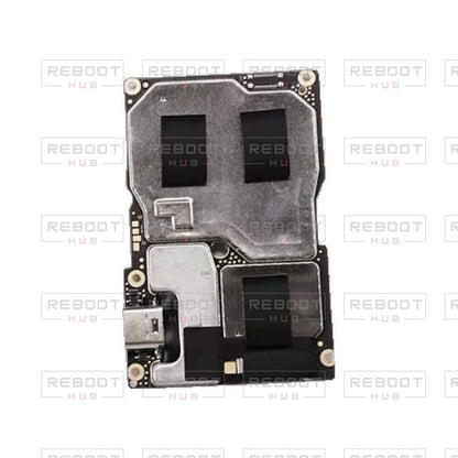 OEM-pulled DJI Avata 360 Motherboard on white with Reboot Hub watermark overlay — view 1