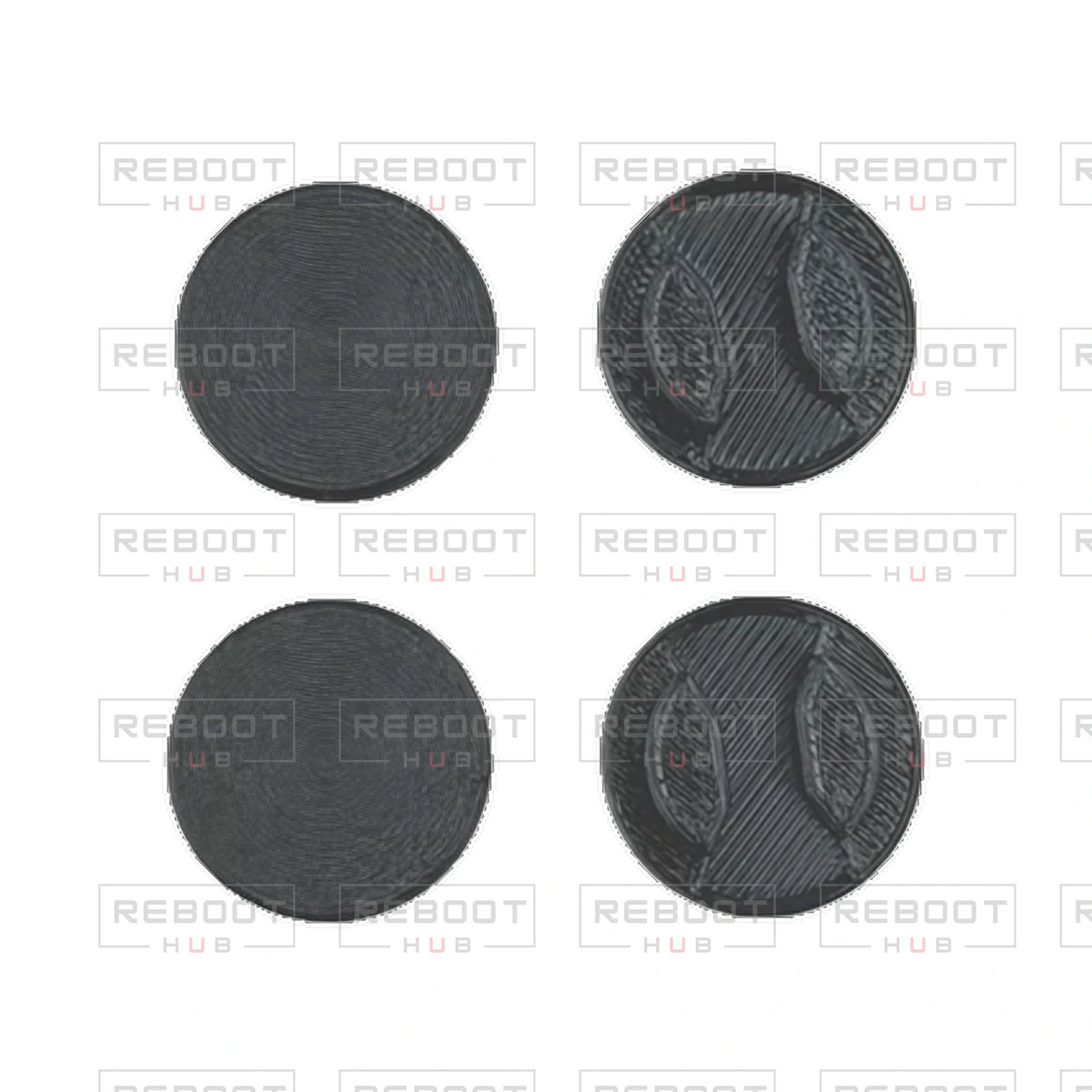 OEM-pulled DJI Avata 360 Motor Protective Cover Set (4 Pieces) on white with Reboot Hub watermark overlay — view 1