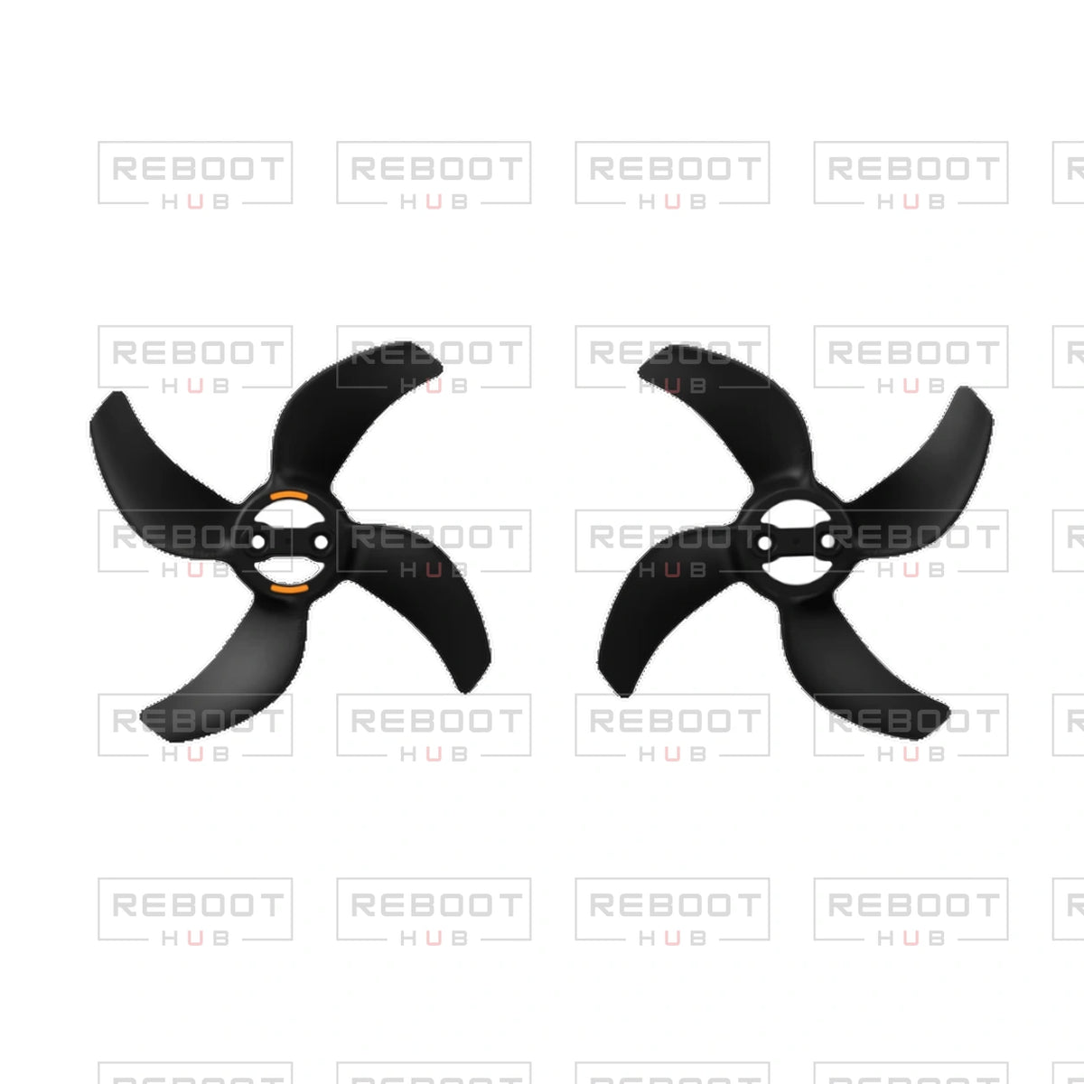 OEM-pulled DJI Avata 360 Propeller Set (4 Pieces) on white with Reboot Hub watermark overlay — view 3