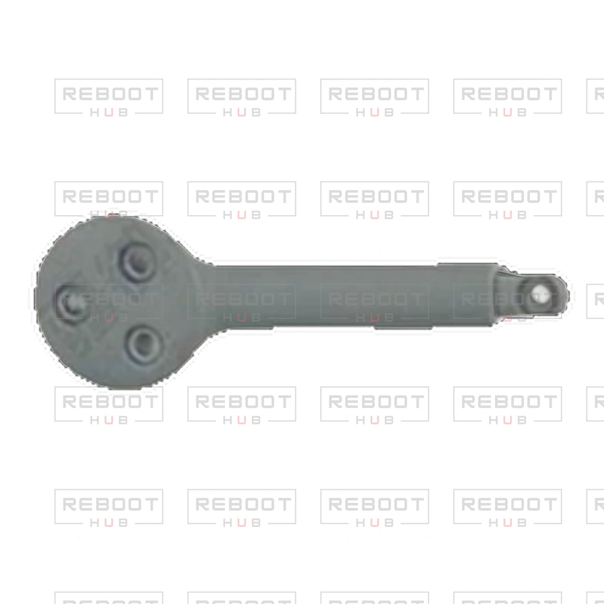 Avata 360 Rear Arm Cover Right OEM-pulled part detail view on white with Reboot Hub watermark overlay