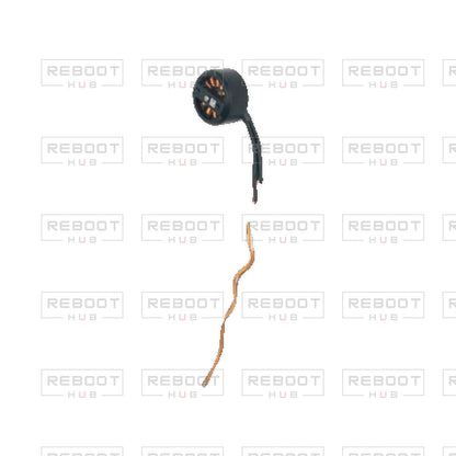 OEM-pulled DJI Avata 360 Rear Arm Motor Right on white with Reboot Hub watermark overlay — view 1