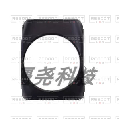 OEM-pulled DJI Avata 360 Rear Lens Protective Cover on white with Reboot Hub watermark overlay — view 1