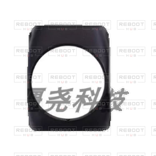 OEM-pulled DJI Avata 360 Rear Lens Protective Cover on white with Reboot Hub watermark overlay — view 1