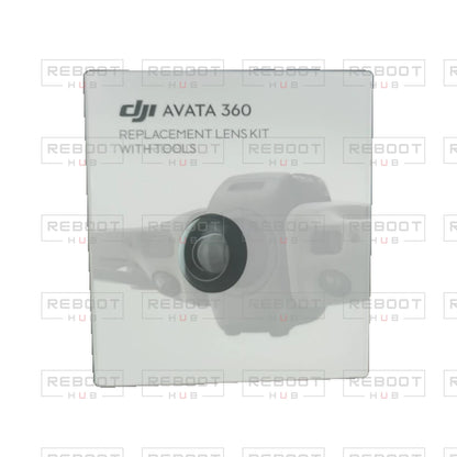 OEM-pulled DJI Avata 360 Replacement Lens Kit on white with Reboot Hub watermark overlay — view 1