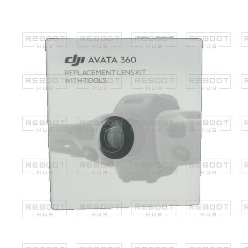 OEM-pulled DJI Avata 360 Replacement Lens Kit on white with Reboot Hub watermark overlay — view 1