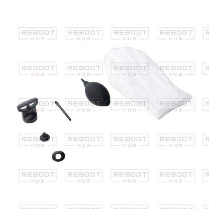 OEM-pulled DJI Avata 360 Replacement Lens Kit on white with Reboot Hub watermark overlay — view 3