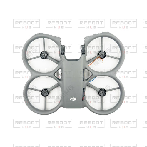 OEM-pulled DJI Avata 360 Upper Shell on white with Reboot Hub watermark overlay — view 1