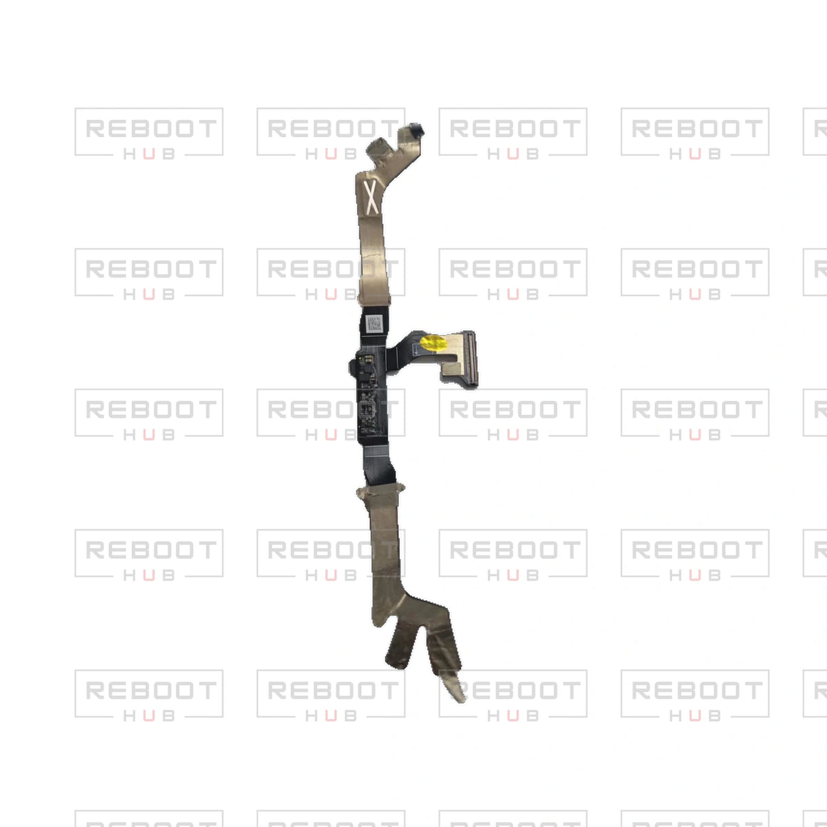 OEM-pulled DJI Avata 360 Vision Flexible Flat Cable on white with Reboot Hub watermark overlay — view 1