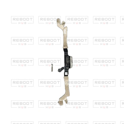 OEM-pulled DJI Avata 360 Vision Flexible Flat Cable on white with Reboot Hub watermark overlay — view 3