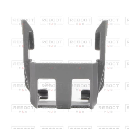 OEM-pulled DJI Avata Battery Retaining Latch on white with Reboot Hub watermark overlay — view 1