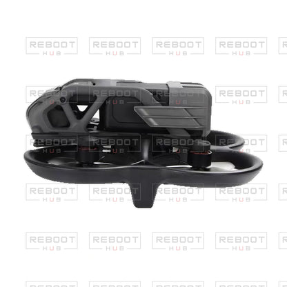 OEM-pulled DJI Avata Battery Retaining Latch on white with Reboot Hub watermark overlay — installed reference